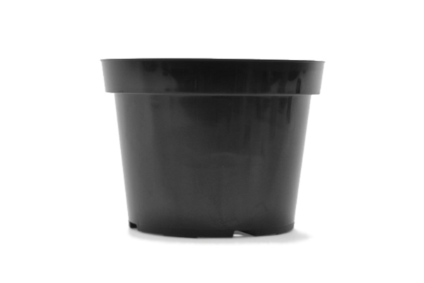 1.75 Gallon New American Round Planter Black - 40 per case