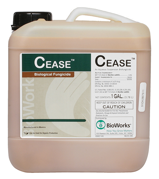 CEASE® Biological Fungicide - 1 gallon Jug