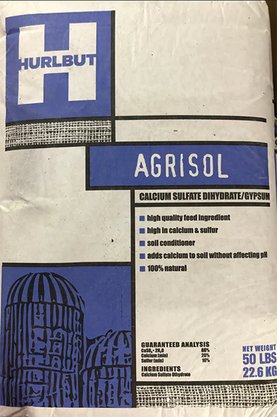 SoilSol Gypsum 50 lb Bag - 56 per pallet