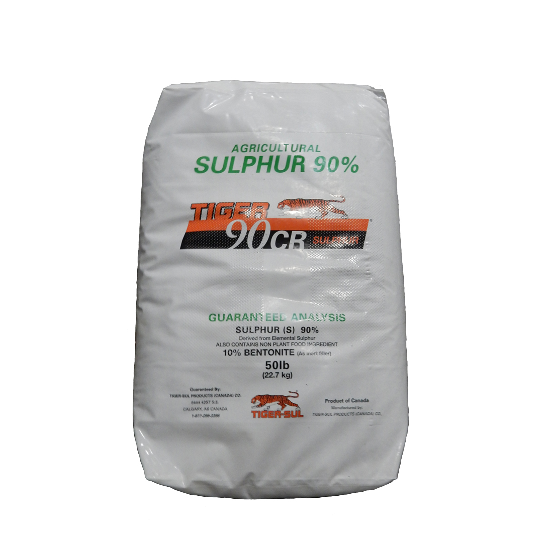 TIGER 90CR® Granular Sulfur 90% 50 lb Bag - 40 per pallet