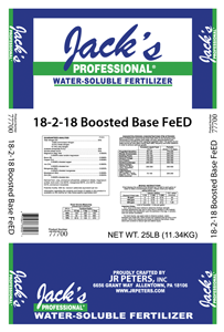 Jack's Professional 18-2-18 Boosted Base FeED - 25 lb Bag
