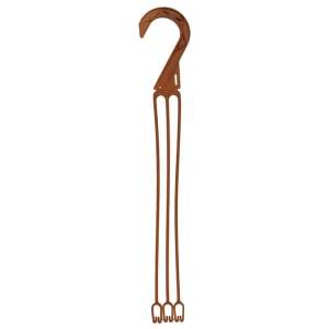 Hanger Plastic (3 - 18") Long Snap Chocolate - 25 per bundle