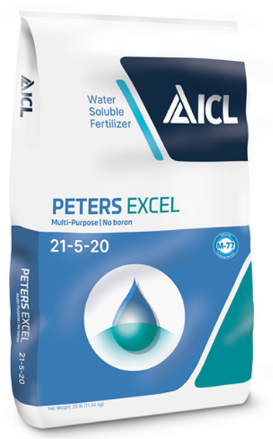 Peters Excel 21-5-20 Multi Purpose No Boron 25 lb Bag
