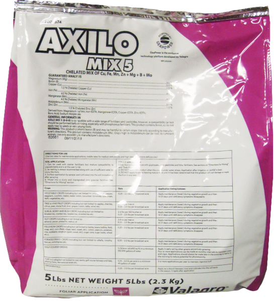 Axilo Mix 5, 5 lb Bag - 8 per case