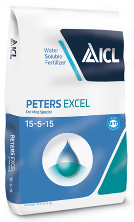 Peters Excel 15-5-15 Cal-Mag Special with Black Iron - 25 lb Bag