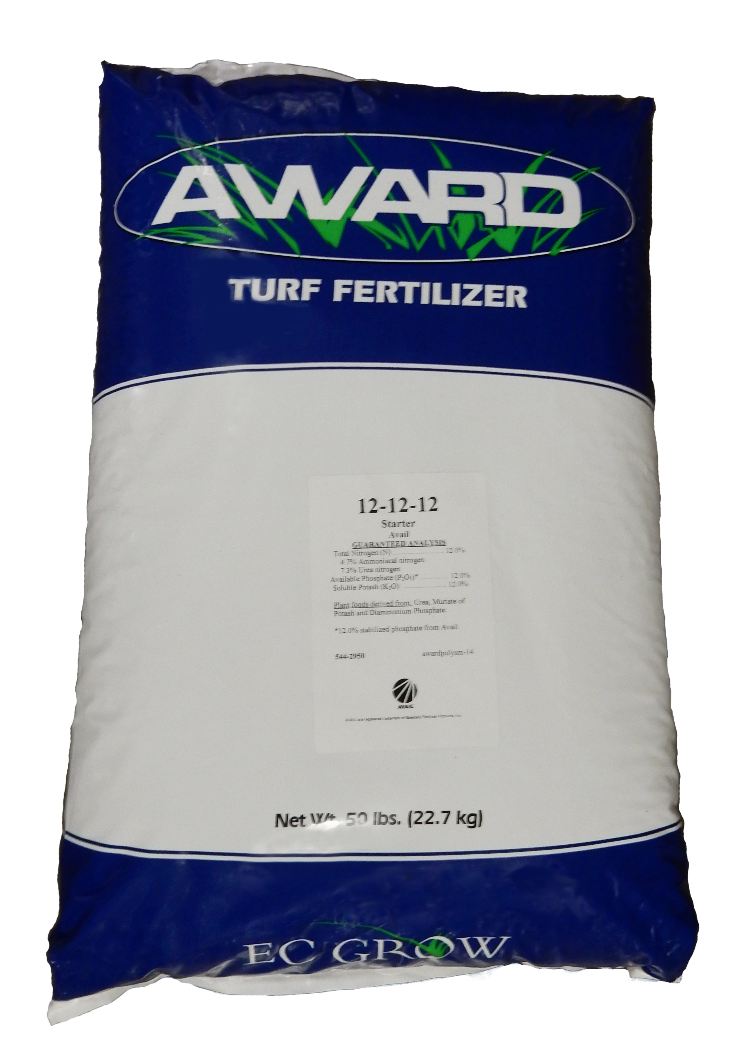 12-12-12 + Avail Starter Fertilizer 50 lb Bag - 40 per pallet