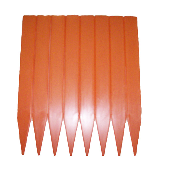 Plastic Label Inj Molded 6" x 5/8" Orange - 1000 per box