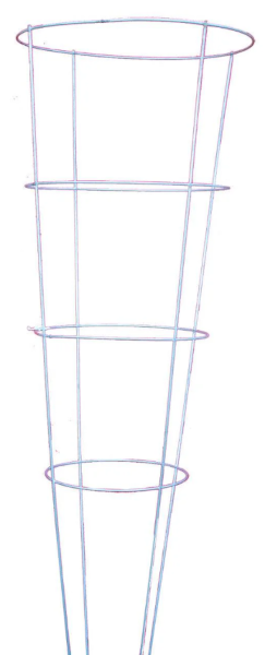 Tomato Cage 54" 9.5 Galvanized 4 Rings 4 Legs - 25 per bundle