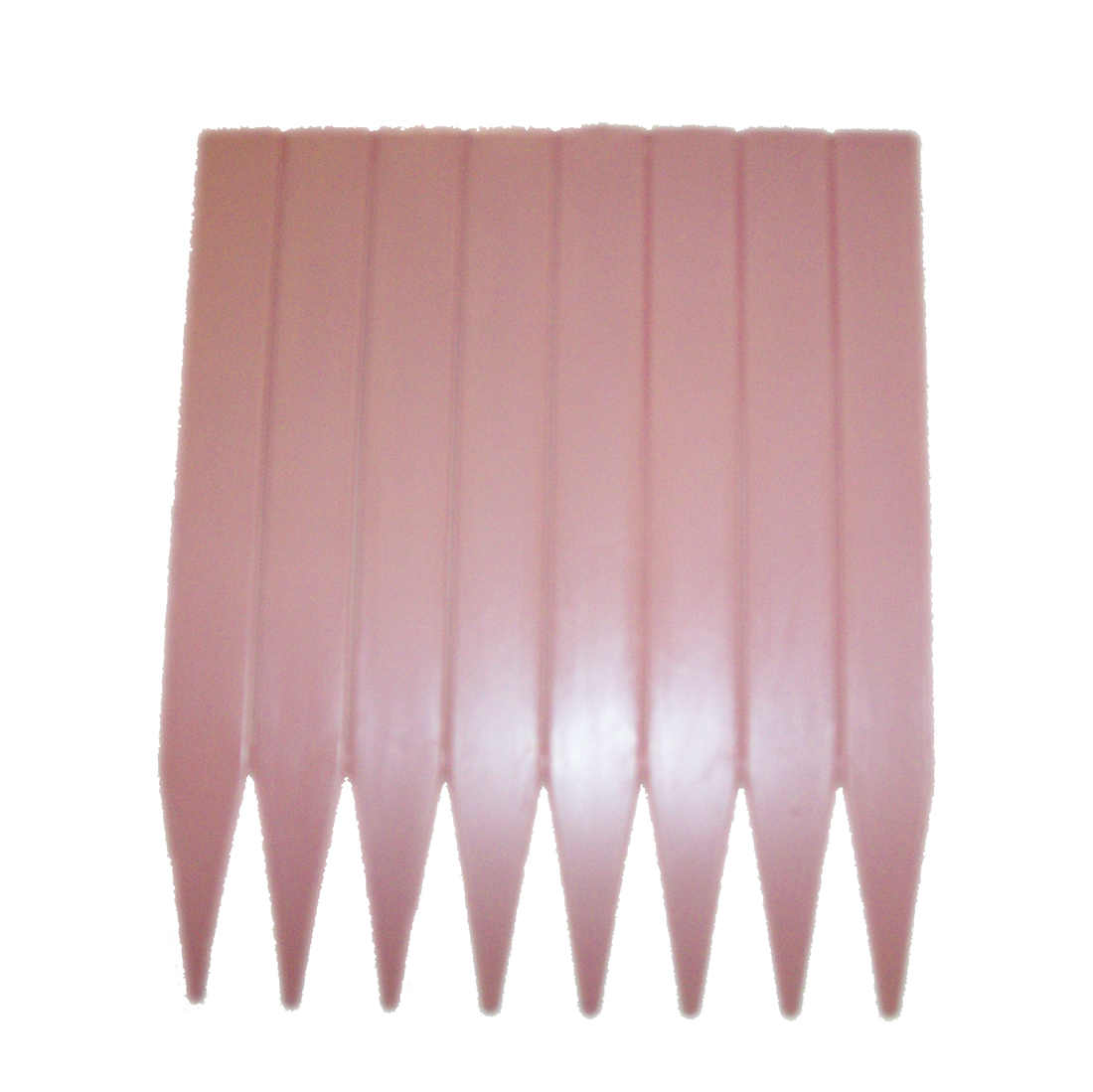 Plastic Label Inj Molded 6" x 5/8" Pink - 1000 per box