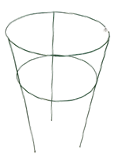 30 Inch Heavy Duty Peony Cage - 3 Legs, 2 Rings