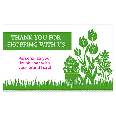 Trunk Mat/Liner "Thank You for Shopping..." - 500 per case