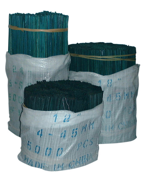 Bamboo Round Green 12" x 3/16" 4-4.5mm - 5000 per bale