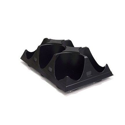 6 Pocket Carry Tray for Euro Tall 17 cm Pot Black - 50 per case