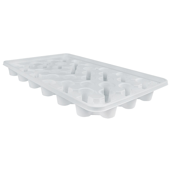 55mm 42 Pocket Tray White – 50 per bundle