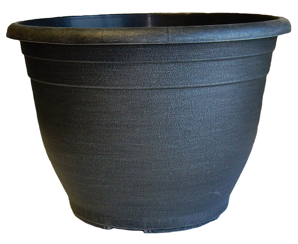 12 x 9 Royal Round Planter Silver Wash - 36 per case