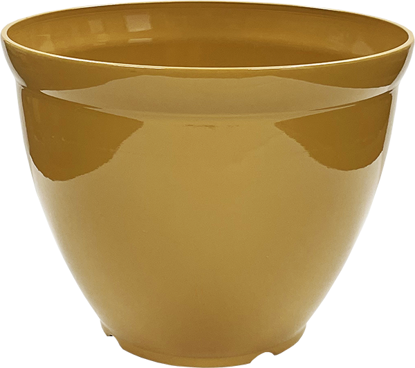 15 x 11.5 Inch Bell Planter Harvest Gold Gloss - 12 per case