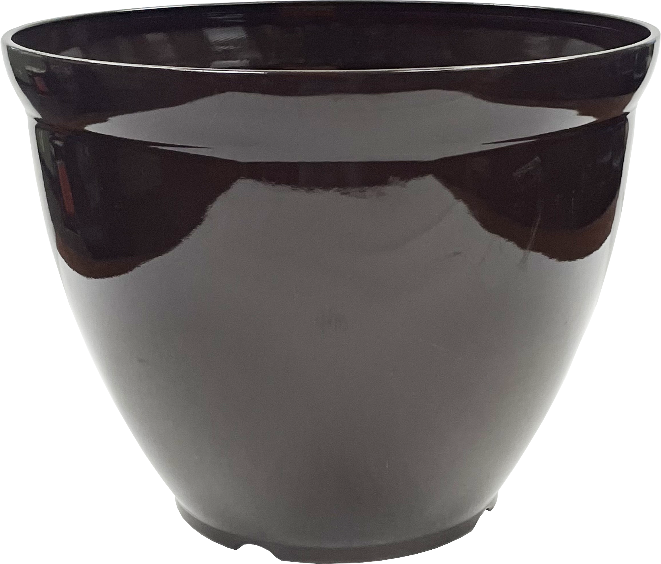 15 x 11.5 Inch Bell Planter Chocolate Gloss - 12 per case