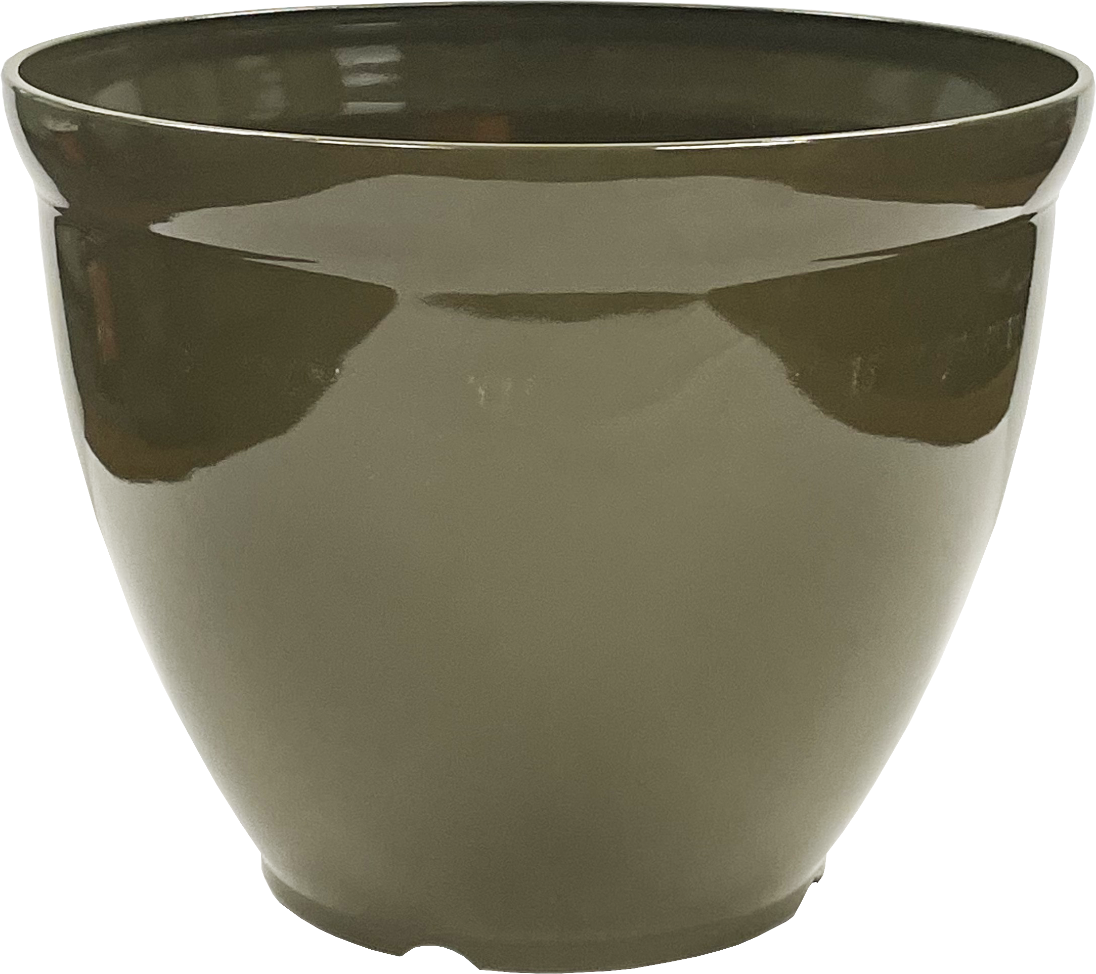 15 x 11.5 Inch Bell Planter Avocado Green Gloss - 12 per case