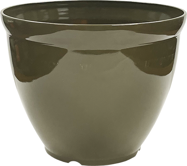 15 x 11.5 Inch Bell Planter Avocado Green Gloss - 12 per case