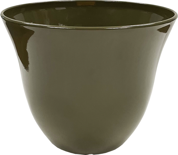 13 x 10.5 Inch Baby Bell Planter Avocado Green Gloss - 12 per case