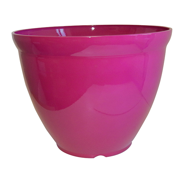 15 x 11.5 Bell Planter Pink Gloss - 12 per case