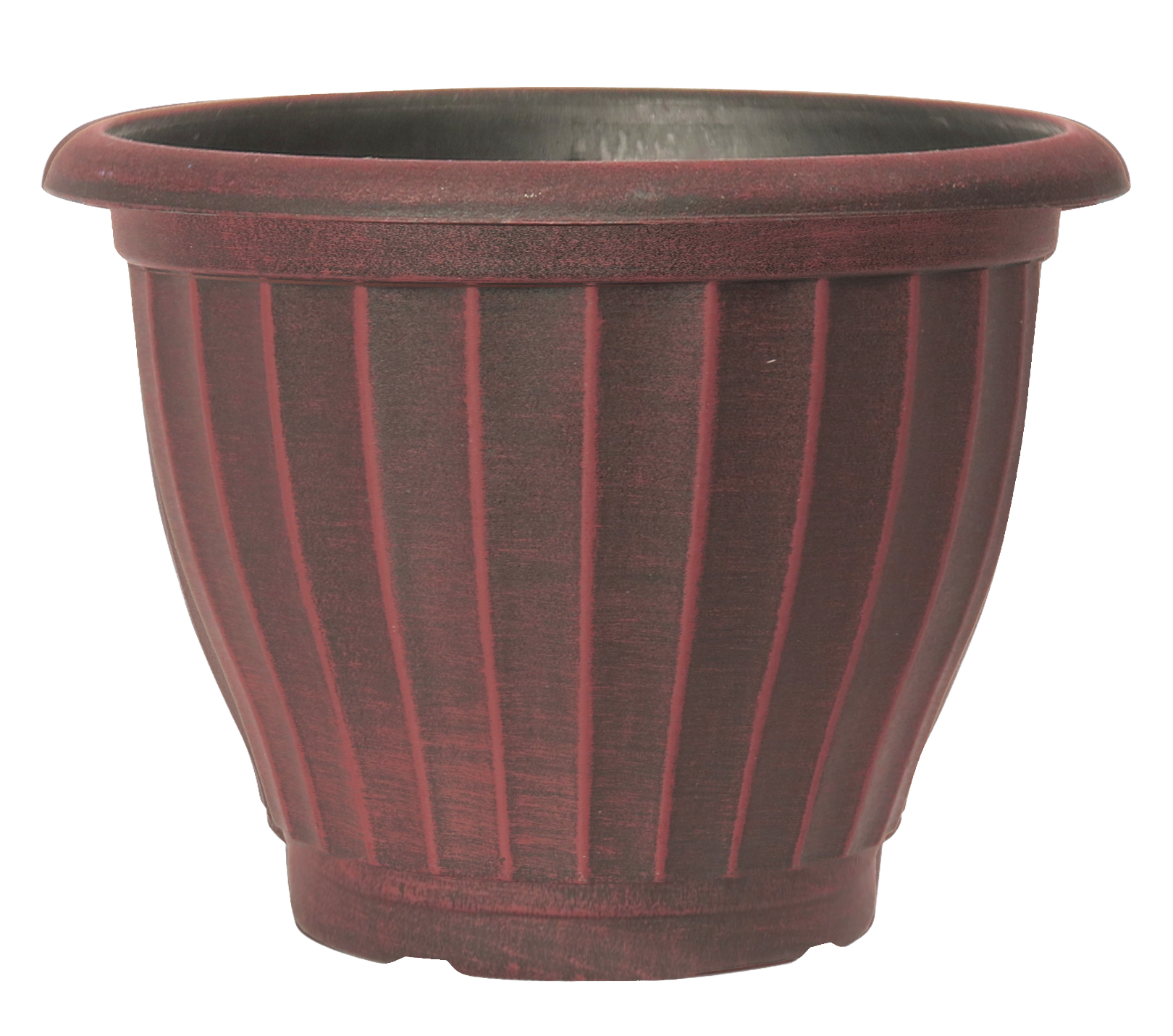 13 Inch Castella Planter Brushed Burgundy - 42 per case