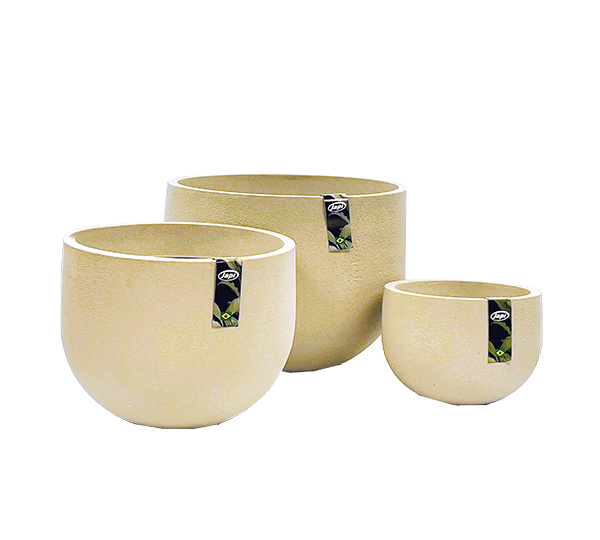 Rustic Round Planter 3 Piece Set