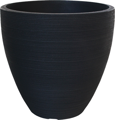 Linea Ellipse Planter 21" x 21" Lead - 2 per pack