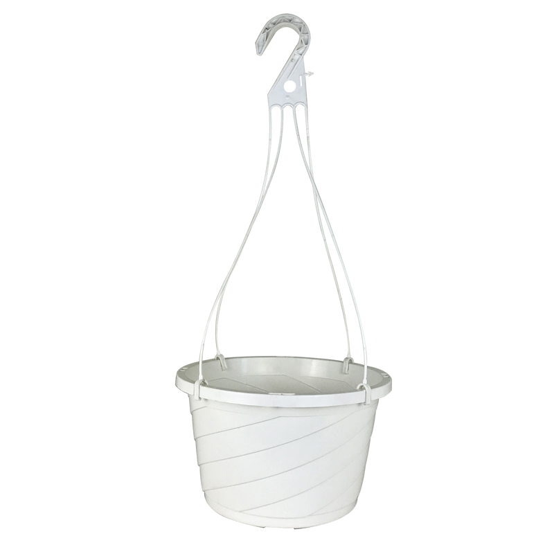 12 Inch Euro Hanging Basket White - 54 per case