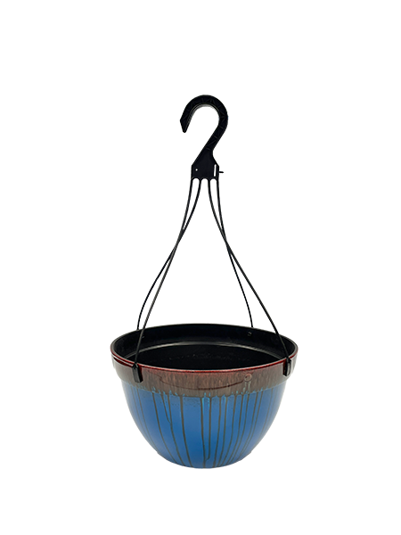 12 Inch Merlin Drip Basket Black and Blue - 36 per case