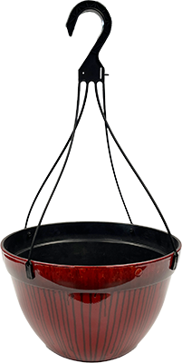 12 Inch Merlin Drip Basket Black and Red - 36 per case