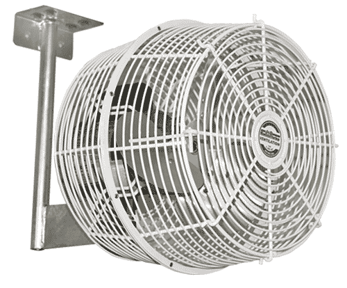 Green Breeze 12" White Fan with Bracket & 10' cord