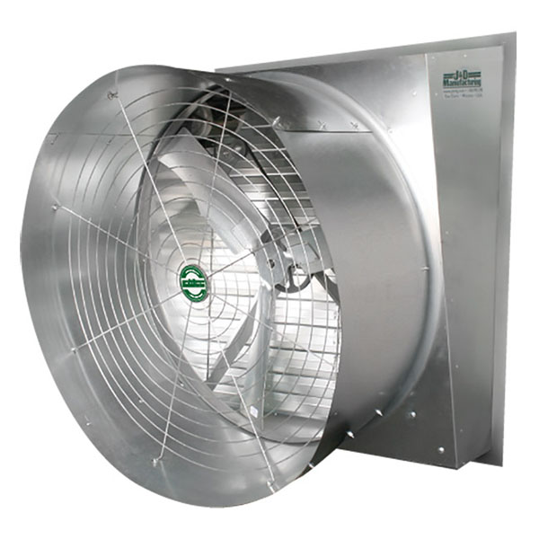 J&D Typhoon 30" Slant DD 115/230 1/2HP 1PH, 3 AL Blade, Cone