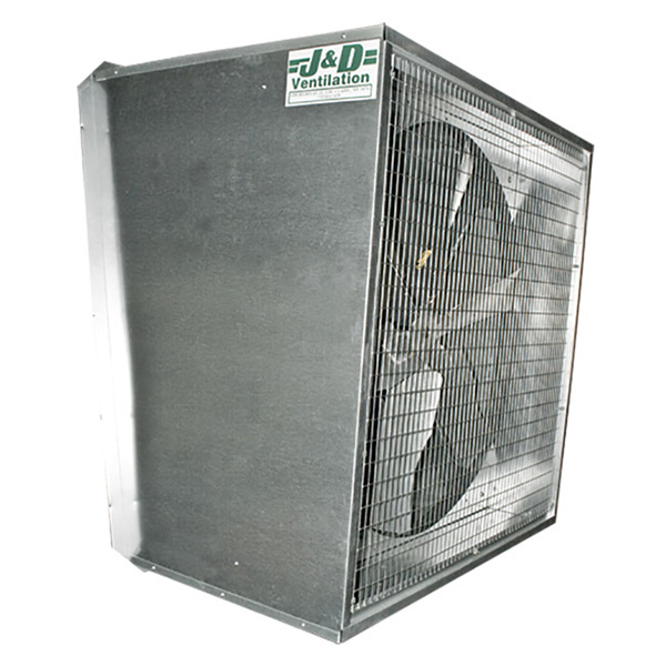 J&D Typhoon Slant BD 230v 1HP 1PH, 2SP, 3 GA BL, No Cone – 50 Inch