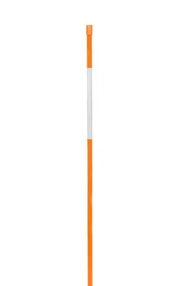 48 Inch Orange Driveway Marker with Silver Reflector Tape