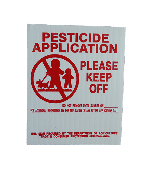 Pesticide Posting Flag WI 4"x 5"