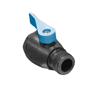 74C Plastic Filled Shut Off Black/Blue - 50 per case