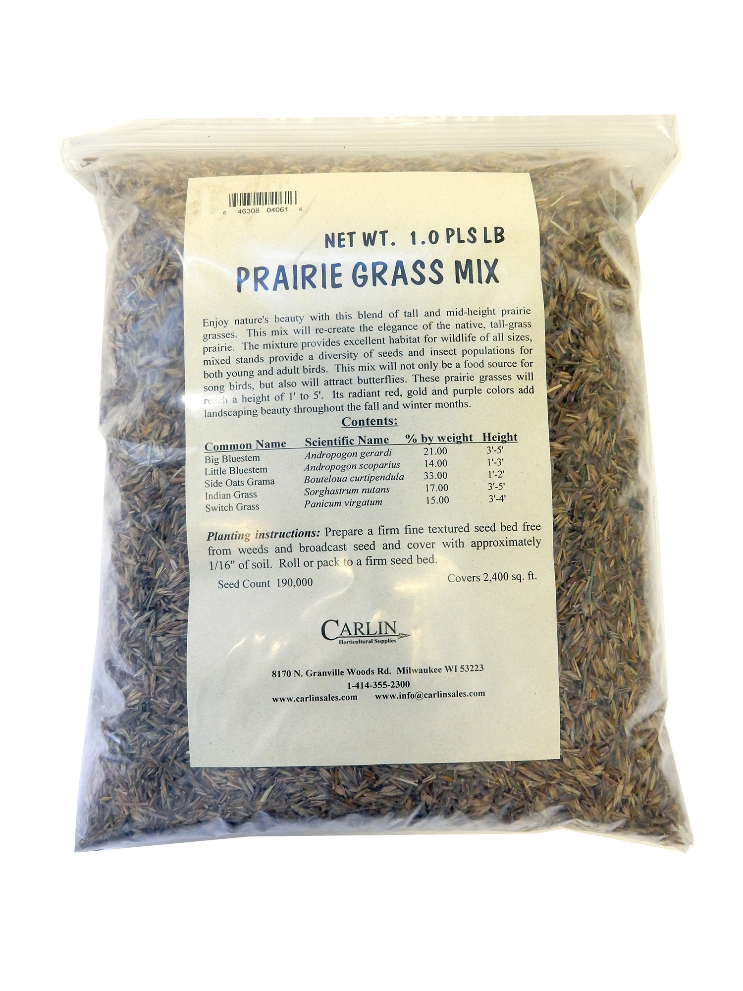 Prairie Grass Mix 1lb