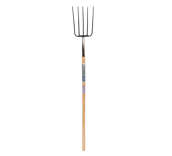 Manure Fork 5 Tine 48" Wood Handle - 3 per case