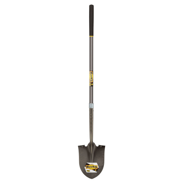 Round Point Shovel Extended Socket 48 Inch Fiberglass Handle