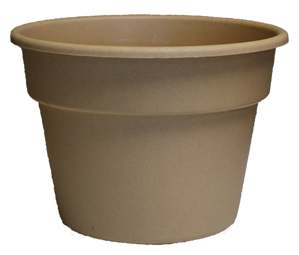 12 Inch Color Round Pot Mocha - 1500 per pallet