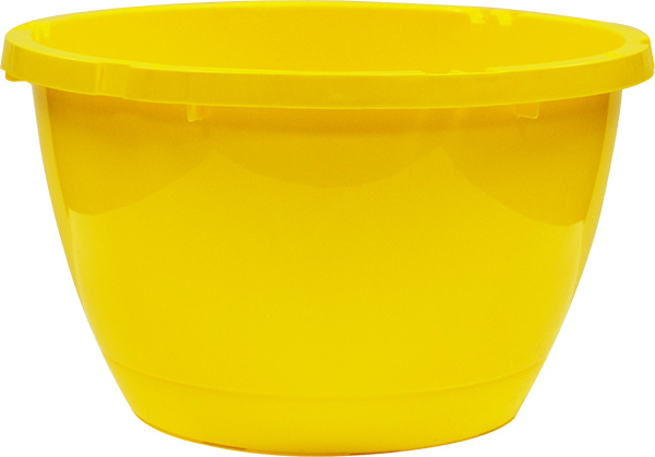 13 Inch Traditional Hanging Basket in Yellow - 50 per case