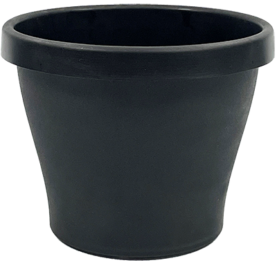 8.5 Inch Round Planter Black - 50 per case