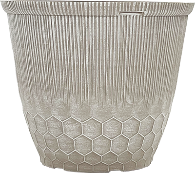 8 Inch Bristol Planter Powder Beige Grey - 38 per case