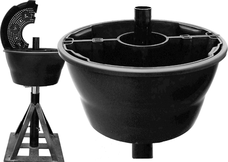 Eckert's Wrap Around Planter Black 28 Inch