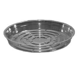 Clear Vinyl Saucer 12" 25/pack 8pk/cs