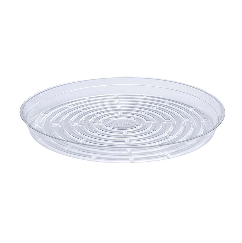 14 Inch Clear Vinyl Saucer 25 per pack - 100 per case