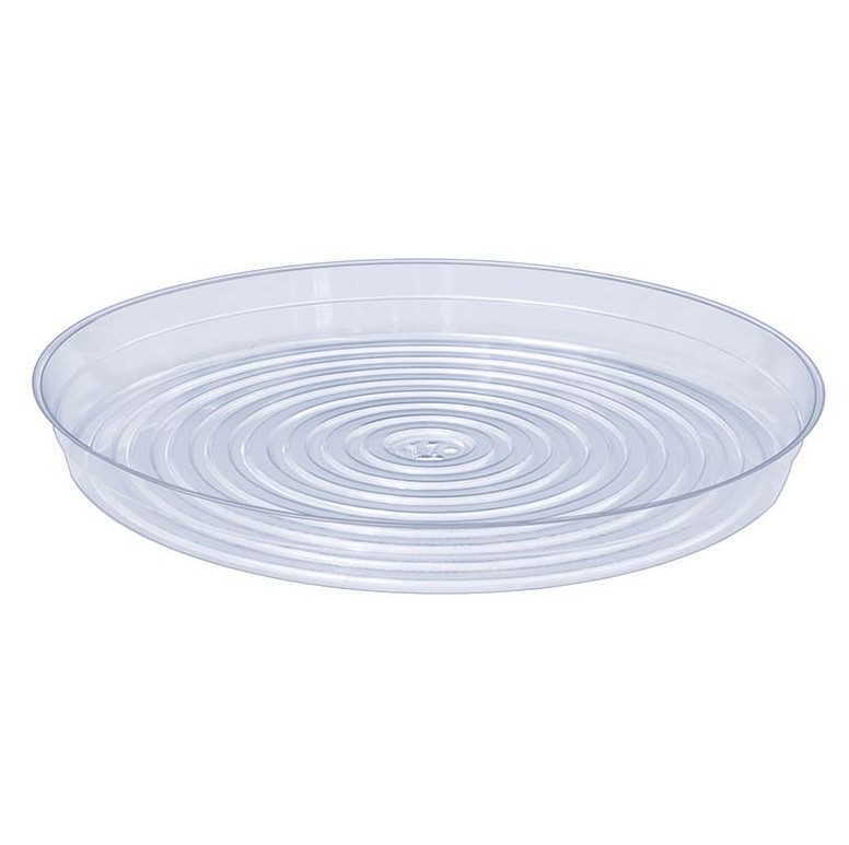 17 Inch Clear Vinyl Saucer 10 per pack - 100 per case