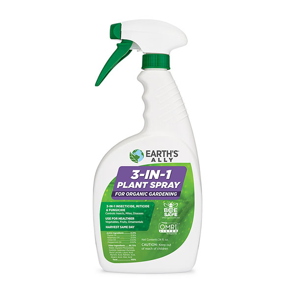 Earth's Ally 3-1 Plant Spray RTU 24 oz Bottle - 6 per case