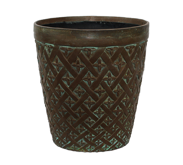15.50 Inch Cast Bronze Round Planter
